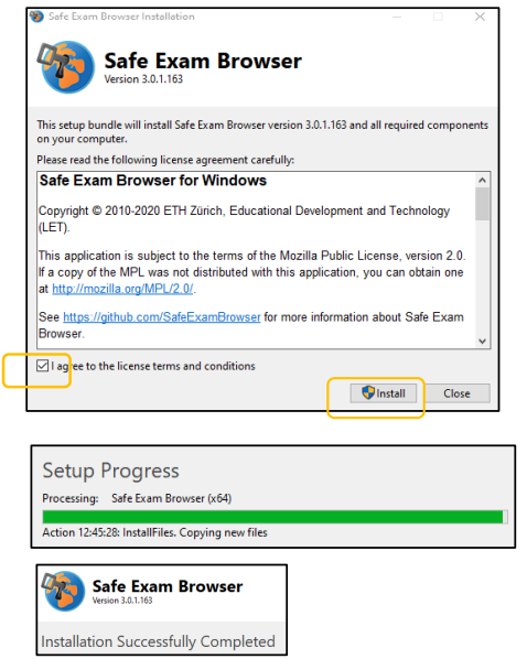 uninstall safe exam browser 2.1 remotely